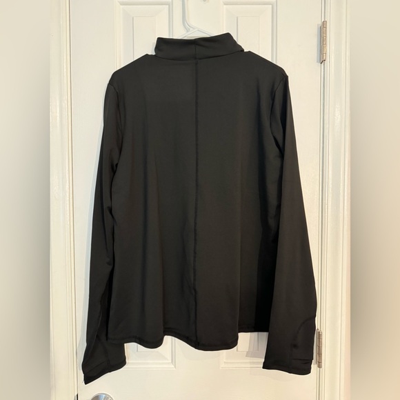 NEW! Shadow Sport Black Fitted Mock-Neck Zip Front Athletic Jacket - Picture 5 of 15